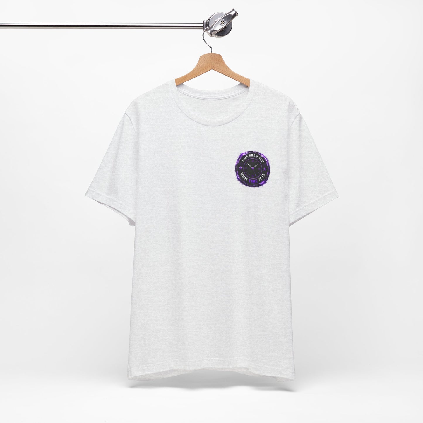 Pocket Cosmic Clock Tee — "Time to Glow" Graphic T‑Shirt