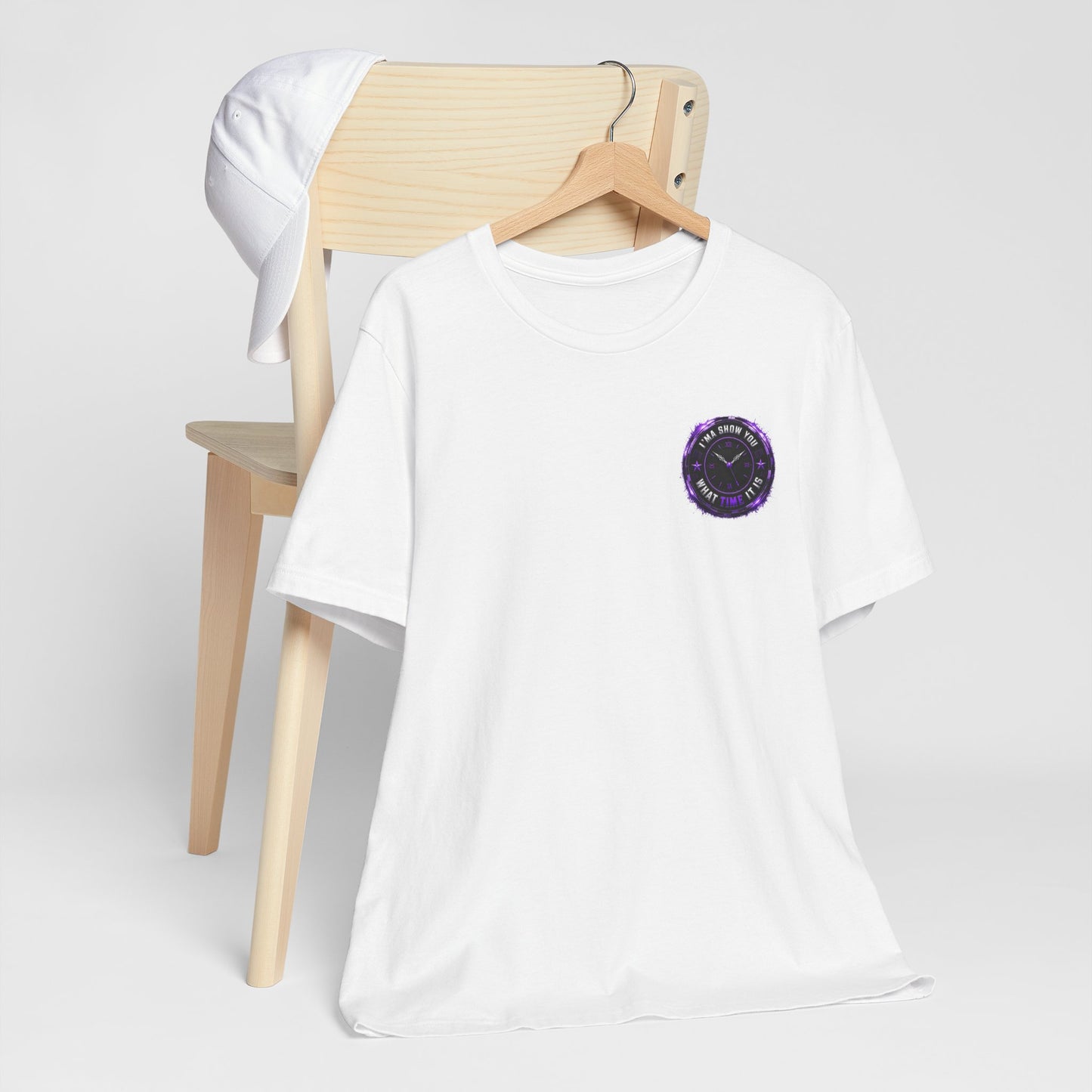 Pocket Cosmic Clock Tee — "Time to Glow" Graphic T‑Shirt