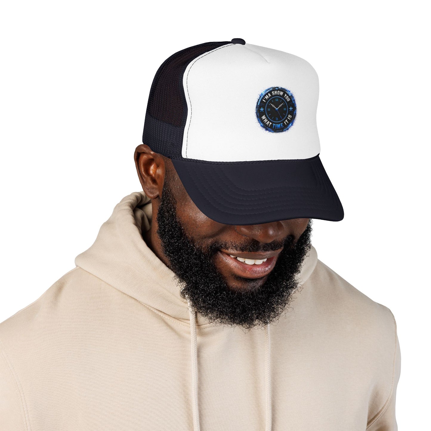 Retro 'Time Is What Time It Is' Foam Trucker Hat