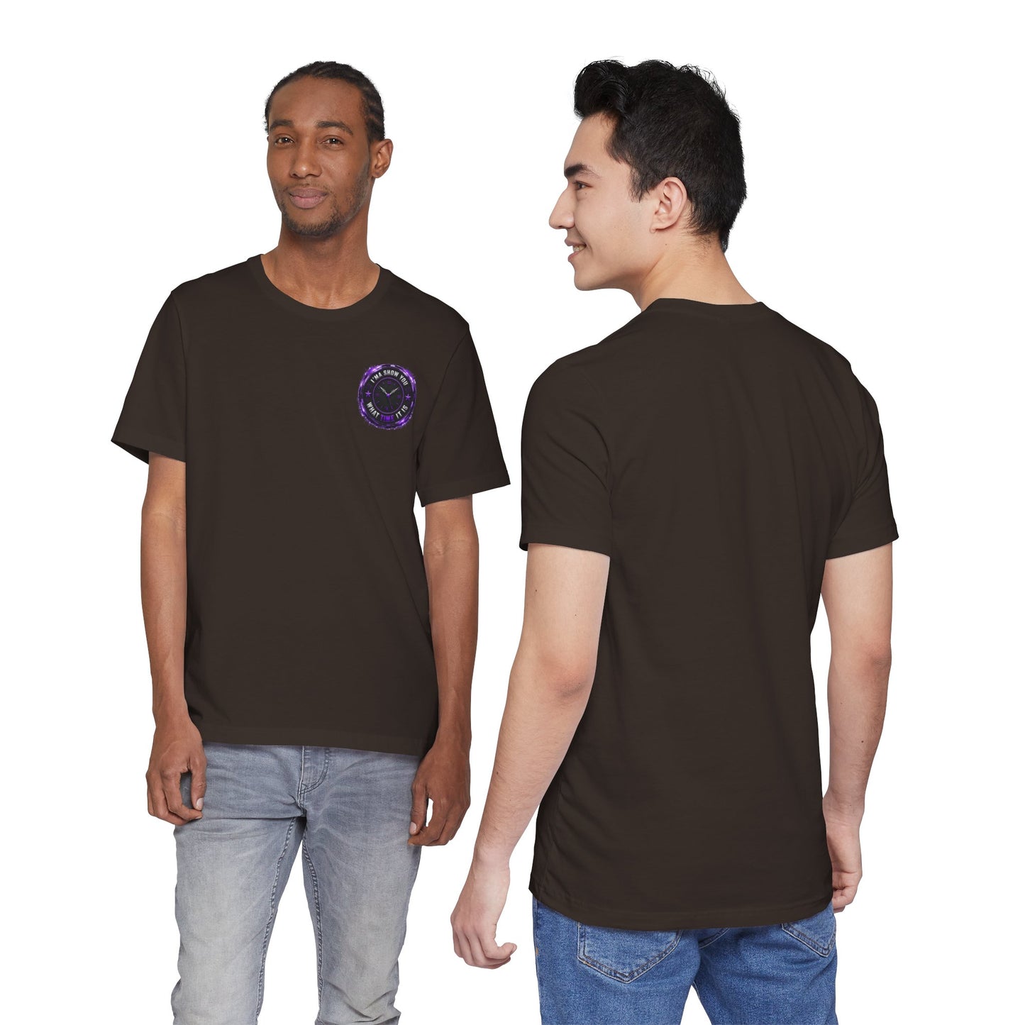 Pocket Cosmic Clock Tee — "Time to Glow" Graphic T‑Shirt