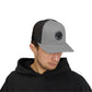 Trucker Cap — Distressed Round Patch 'Don't Ask Me' Vintage Logo