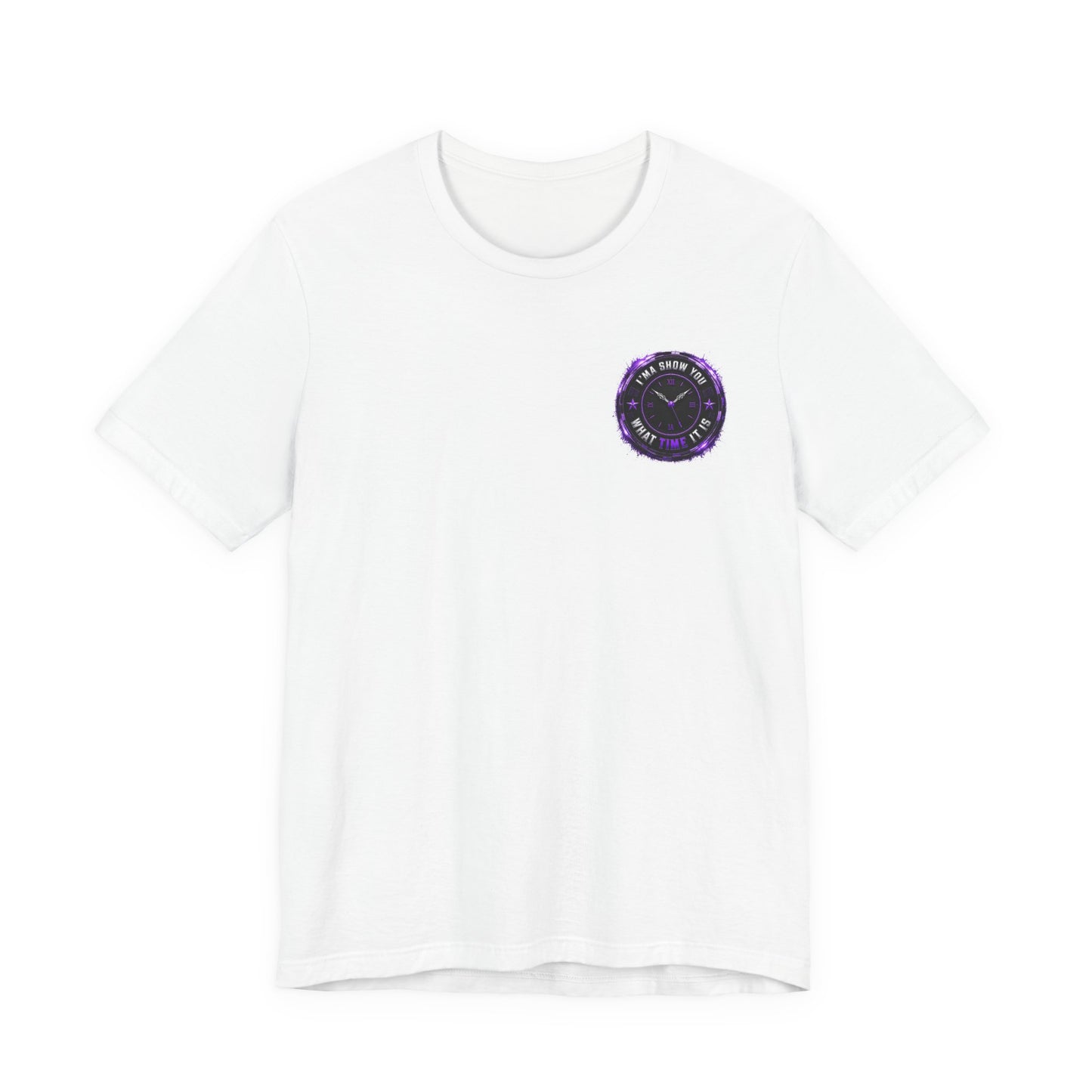 Pocket Cosmic Clock Tee — "Time to Glow" Graphic T‑Shirt