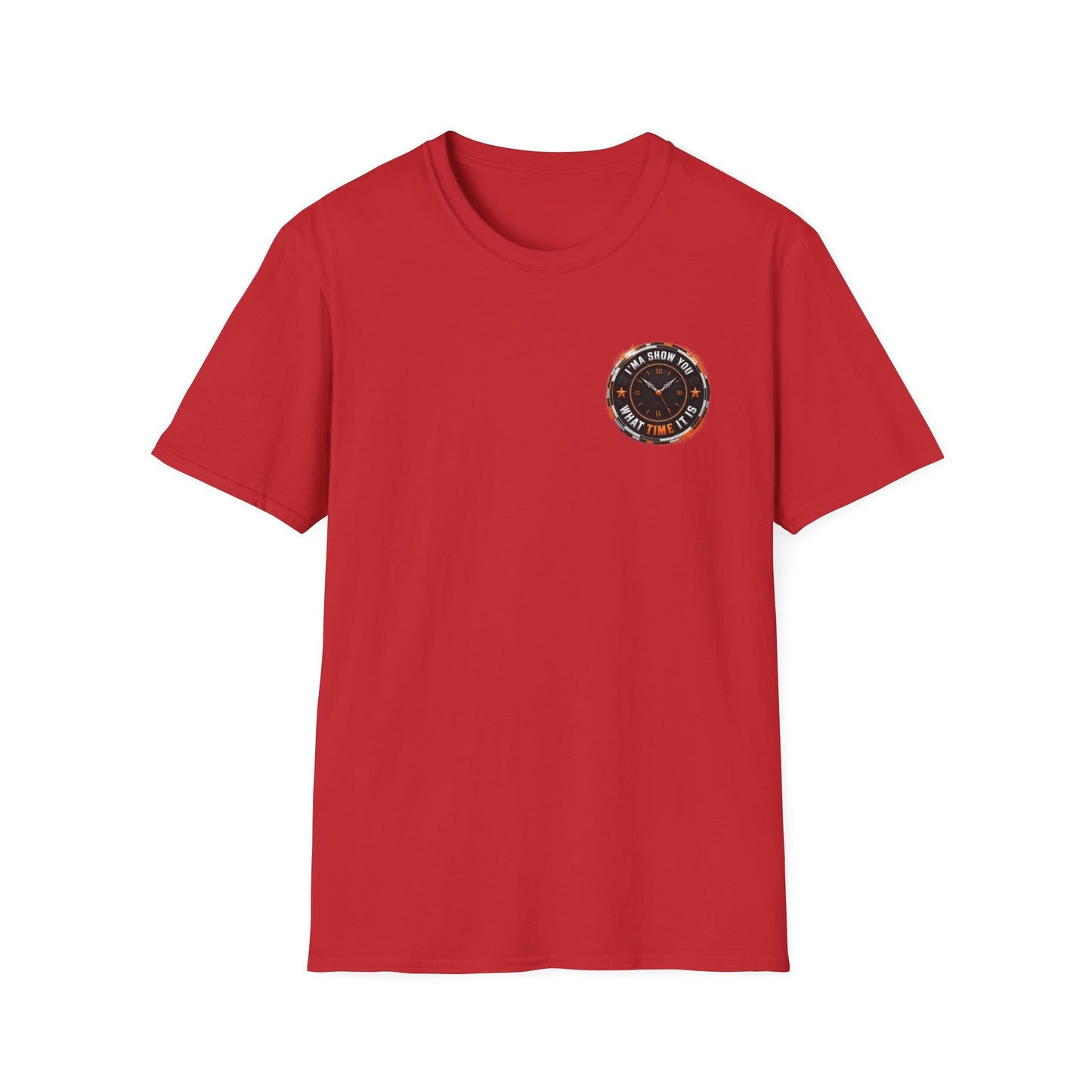T-Shirt — 'Show Up, It's Your Time' Retro Compass Graphic