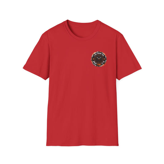 T-Shirt — 'Show Up, It's Your Time' Retro Compass Graphic