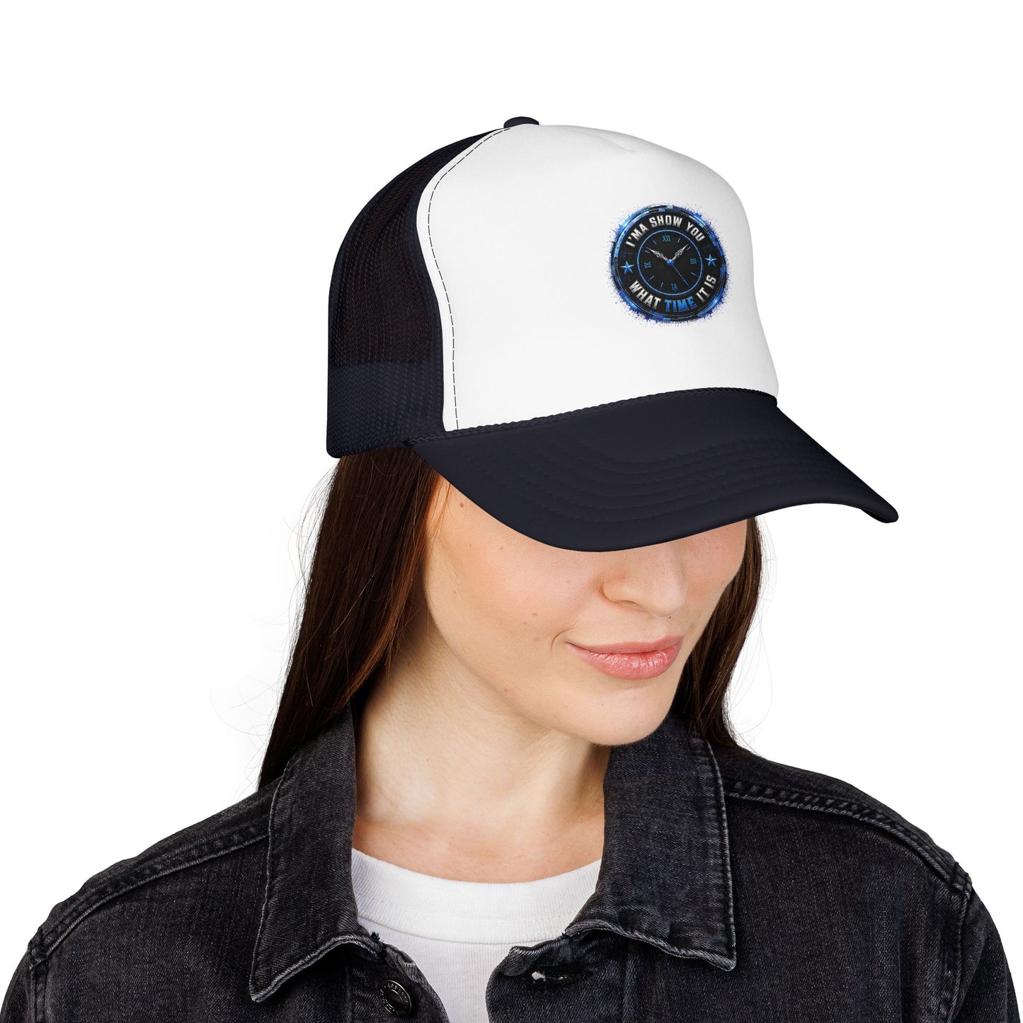 Retro 'Time Is What Time It Is' Foam Trucker Hat