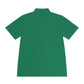 Men's Sport Polo — Blue Compass Badge Performance Golf Shirt