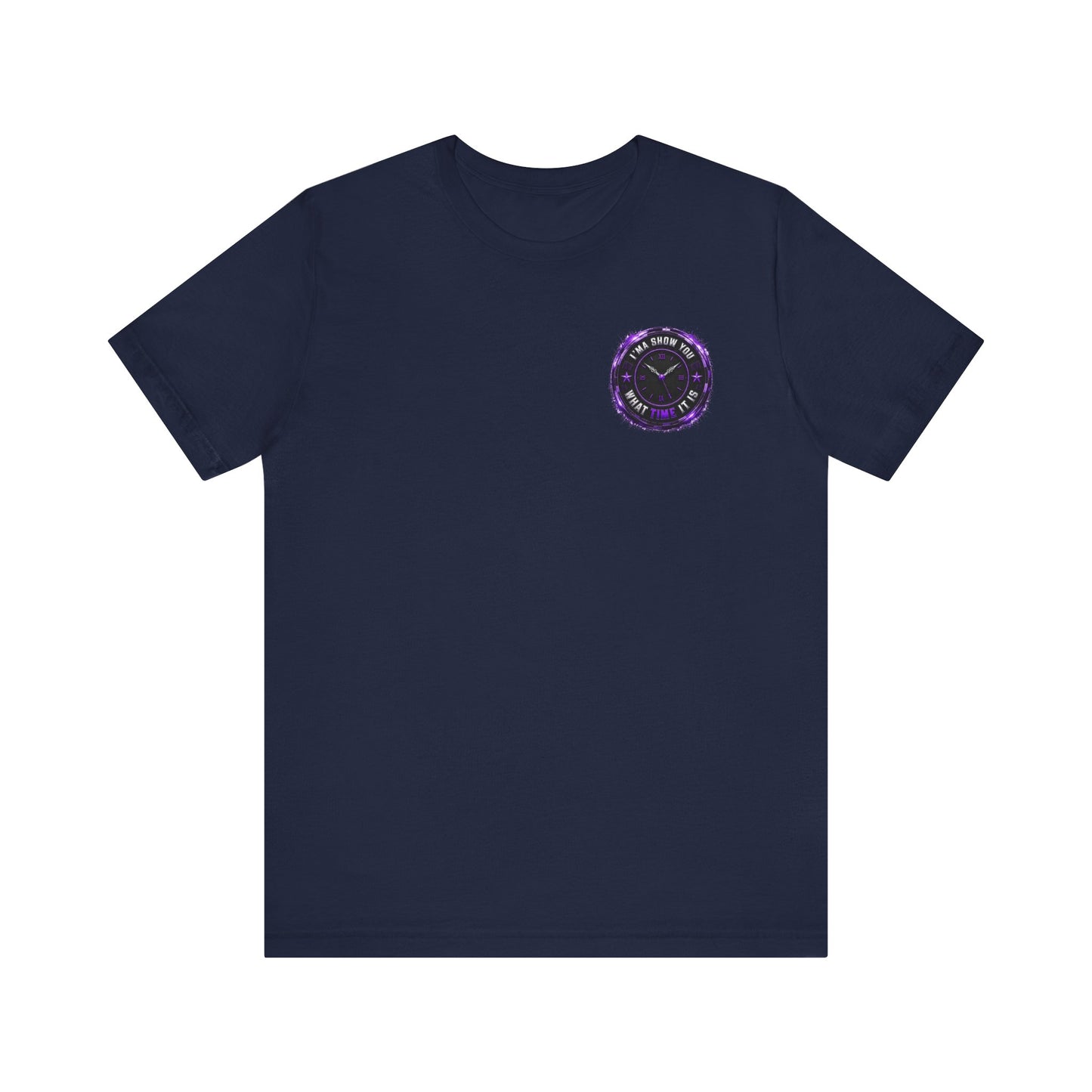 Pocket Cosmic Clock Tee — "Time to Glow" Graphic T‑Shirt