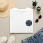 Vintage Compass Badge T-Shirt — "Take Your Time" Minimal Travel Tee