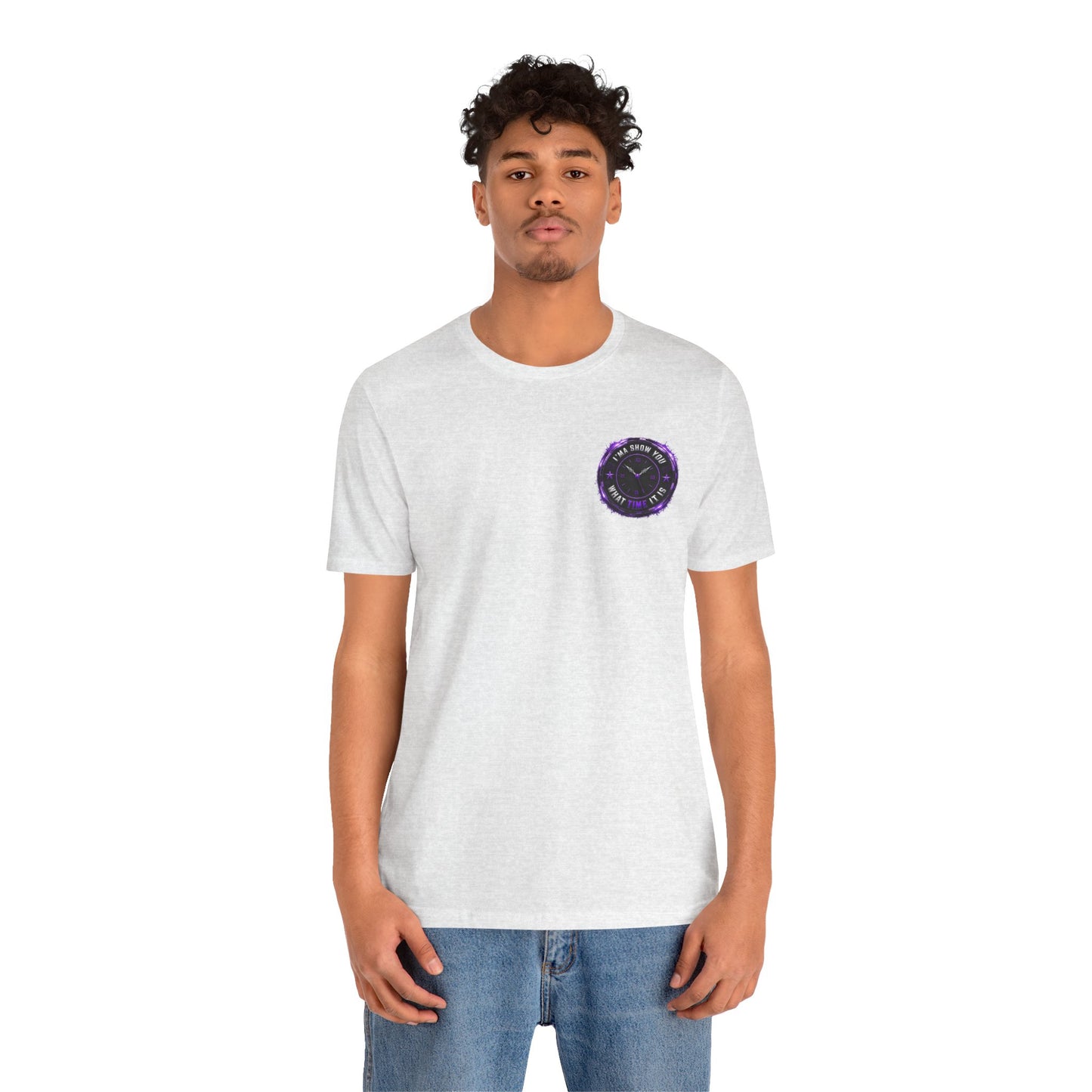 Pocket Cosmic Clock Tee — "Time to Glow" Graphic T‑Shirt