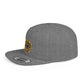Snapback Hat — Gold Seal Clock Logo Flat Bill Cap