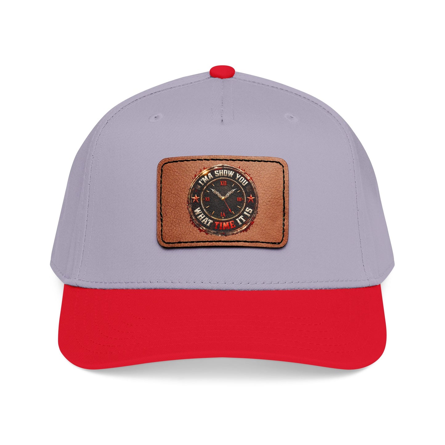 Vintage Compass Leather Patch Baseball Cap