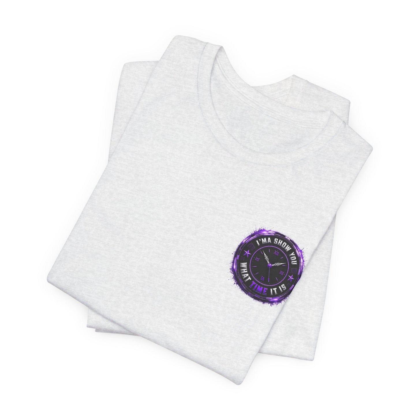 Pocket Cosmic Clock Tee — "Time to Glow" Graphic T‑Shirt