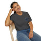 Vintage Compass Badge T-Shirt — "Take Your Time" Minimal Travel Tee