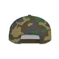 Snapback Hat — Gold Seal Clock Logo Flat Bill Cap
