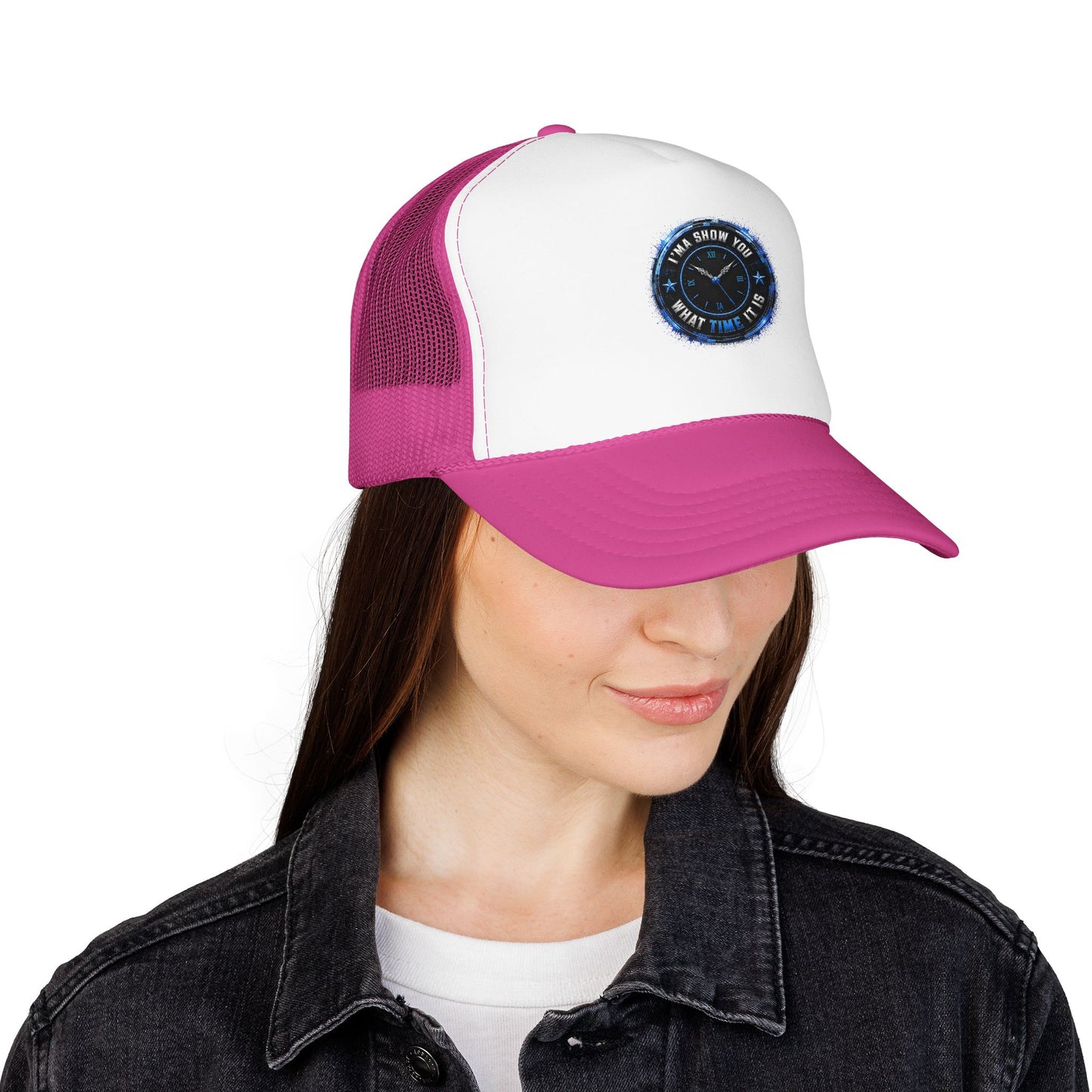 Retro 'Time Is What Time It Is' Foam Trucker Hat