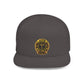 Snapback Hat — Gold Seal Clock Logo Flat Bill Cap