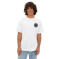 Vintage Patch Logo Tee — Minimal Chest Emblem Casual T‑Shirt