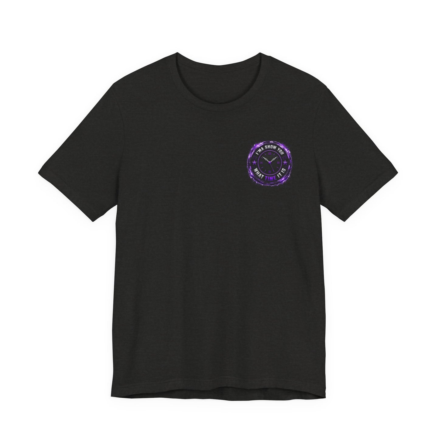 Pocket Cosmic Clock Tee — "Time to Glow" Graphic T‑Shirt