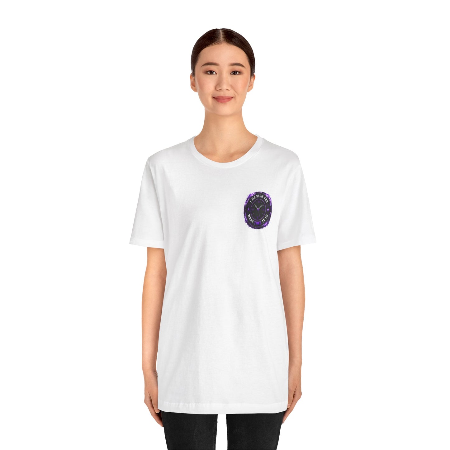 Pocket Cosmic Clock Tee — "Time to Glow" Graphic T‑Shirt