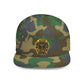 Snapback Hat — Gold Seal Clock Logo Flat Bill Cap