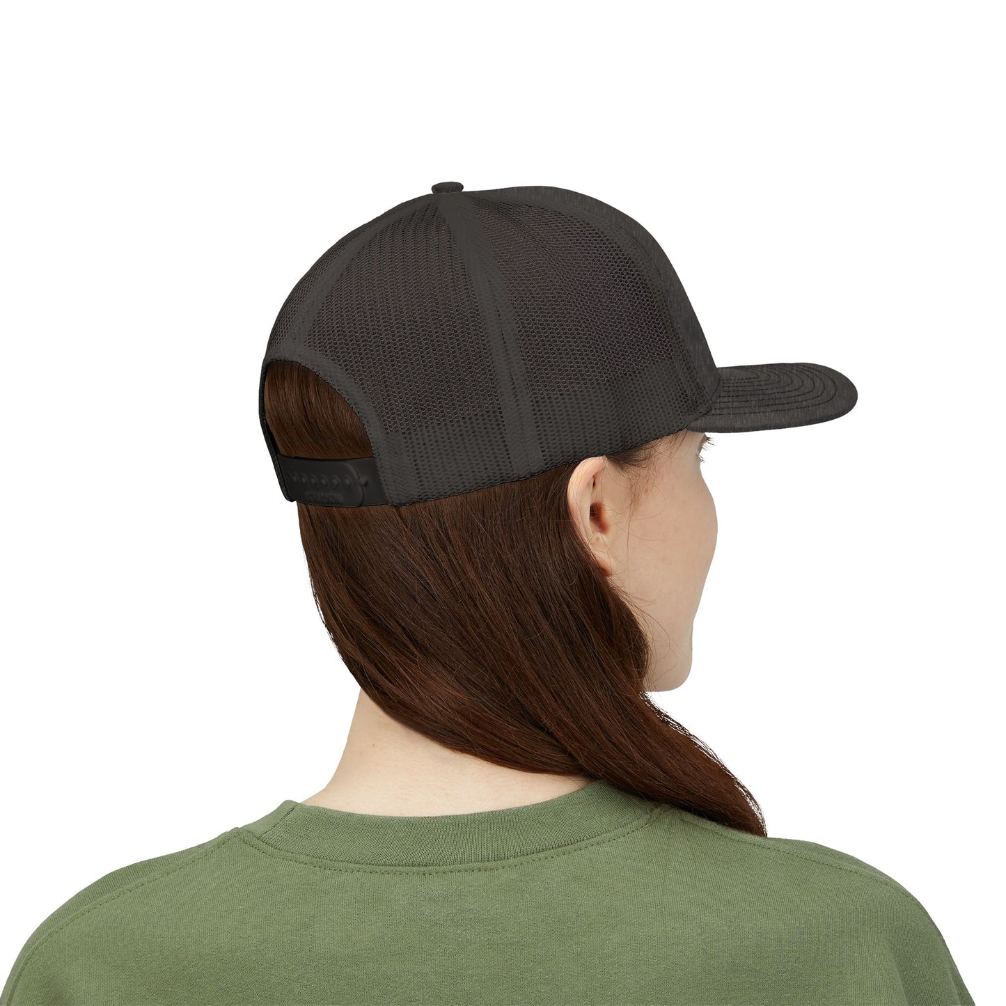 Trucker Cap — Distressed Round Patch 'Don't Ask Me' Vintage Logo
