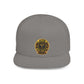 Snapback Hat — Gold Seal Clock Logo Flat Bill Cap