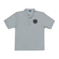 Embroidered Compass Logo Polo — Casual Nautical Work Shirt