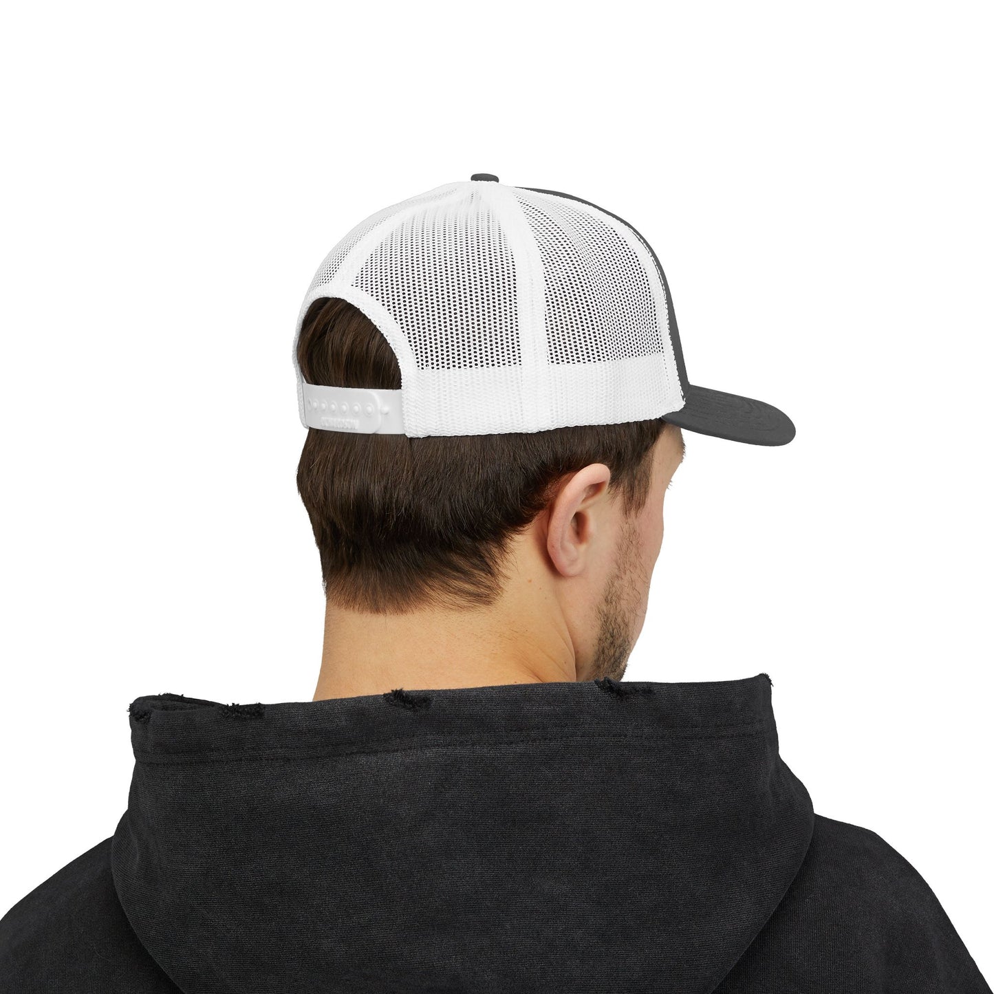 Trucker Cap — Distressed Round Patch 'Don't Ask Me' Vintage Logo