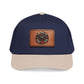 Vintage Compass Leather Patch Baseball Cap