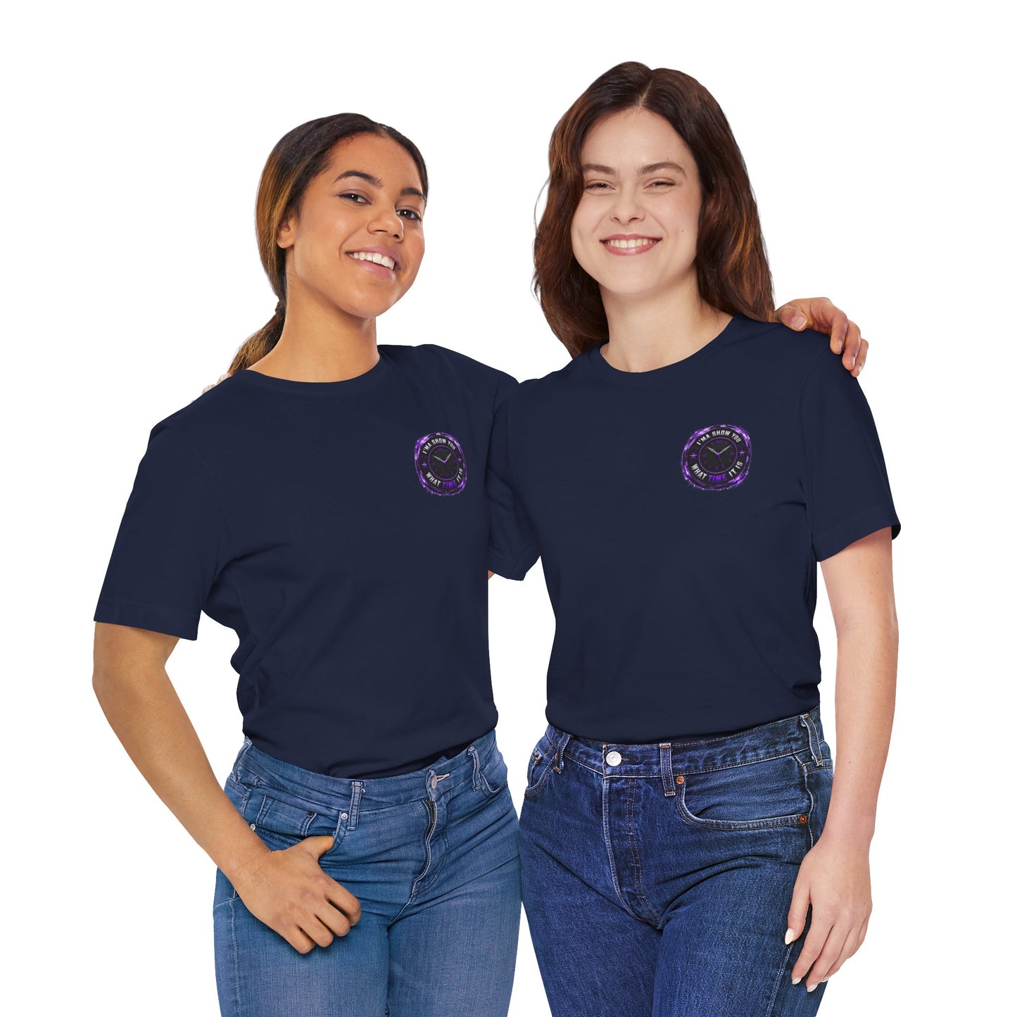 Pocket Cosmic Clock Tee — "Time to Glow" Graphic T‑Shirt