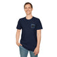Vintage Compass Badge T-Shirt — "Take Your Time" Minimal Travel Tee