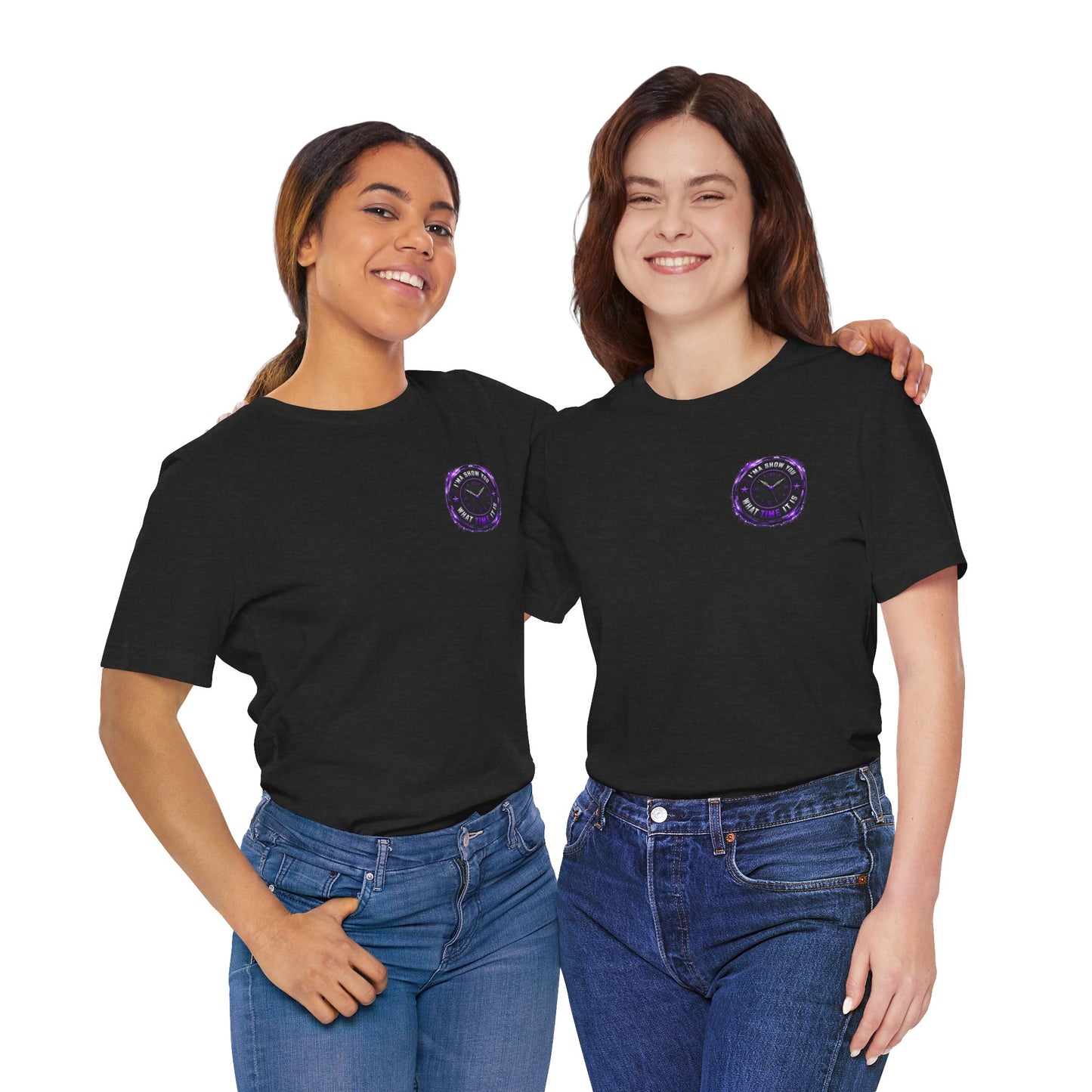 Pocket Cosmic Clock Tee — "Time to Glow" Graphic T‑Shirt