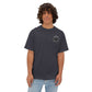 Vintage Patch Logo Tee — Minimal Chest Emblem Casual T‑Shirt