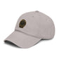 Washed Cotton Baseball Cap with Vintage Compass Patch - Adventure Travel Hat