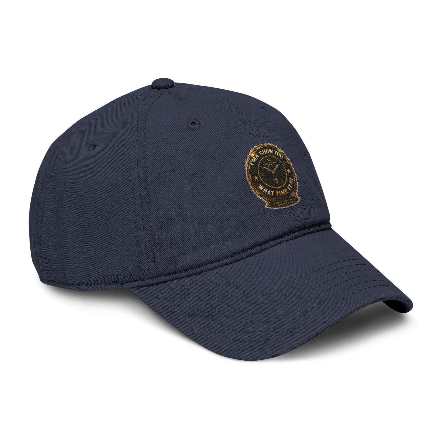 Washed Cotton Baseball Cap with Vintage Compass Patch - Adventure Travel Hat