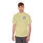 Men's Sport Polo — Vintage Motorcycle Club Crest Chest Logo