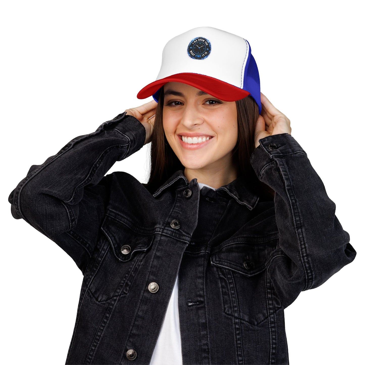 Retro 'Time Is What Time It Is' Foam Trucker Hat