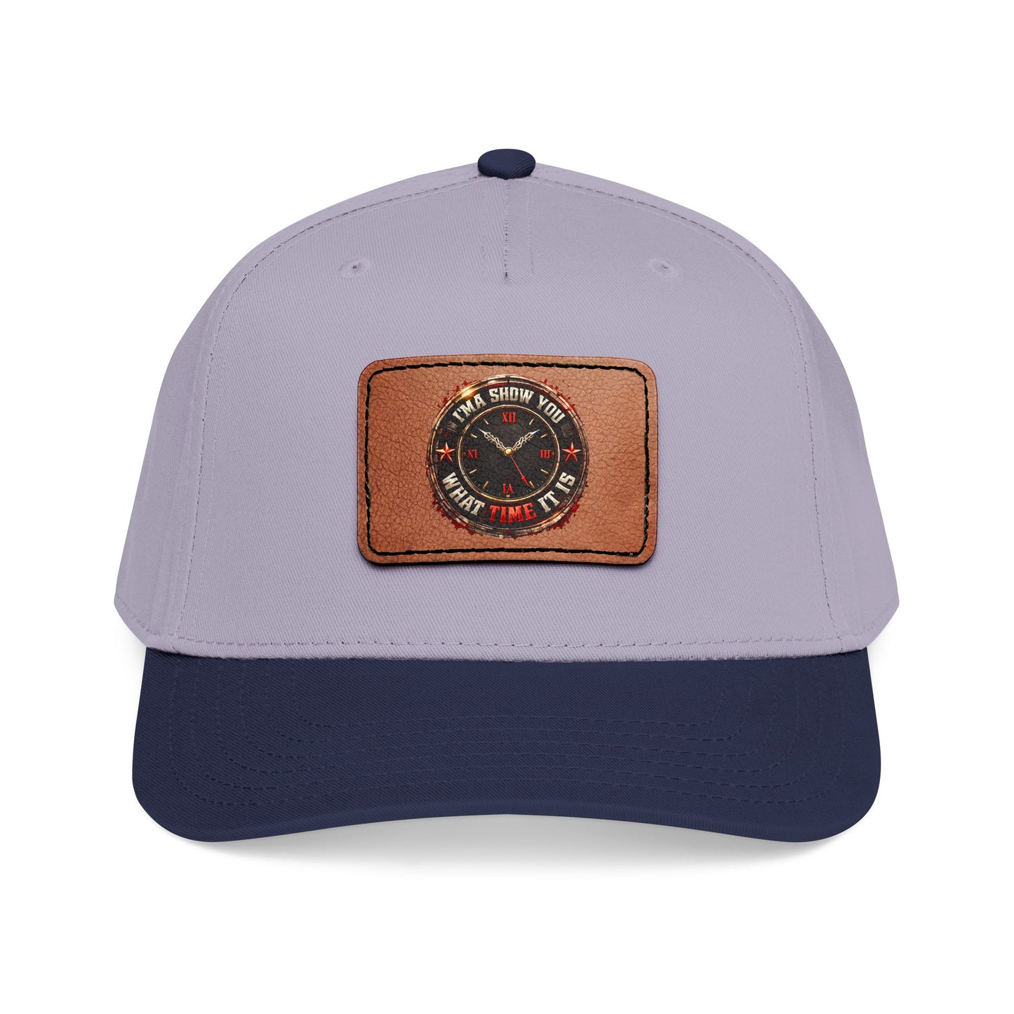 Vintage Compass Leather Patch Baseball Cap