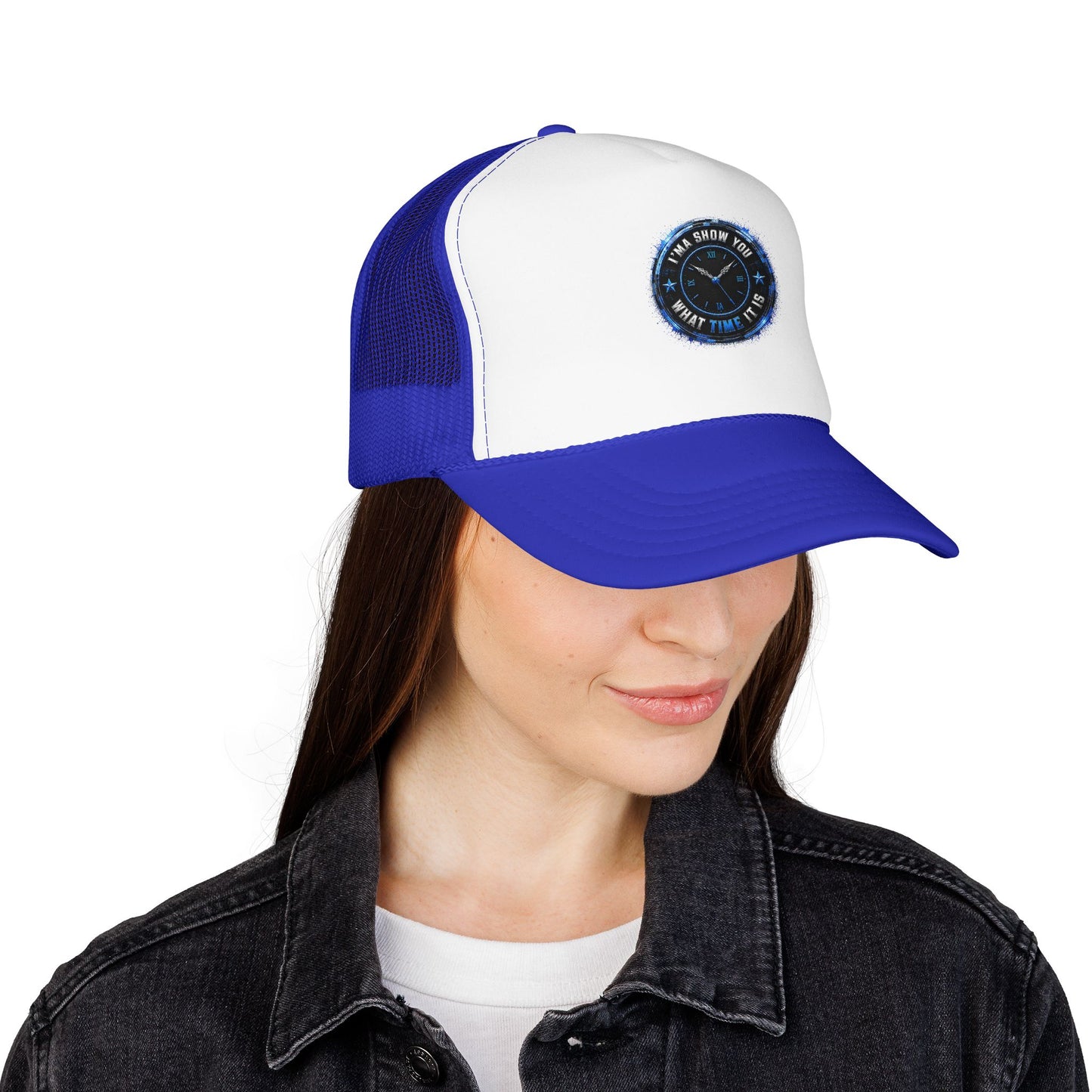 Retro 'Time Is What Time It Is' Foam Trucker Hat