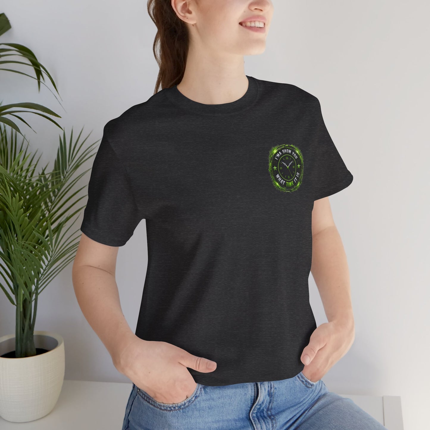 T‑Shirt — Green Camo Tactical Clock Logo Tee