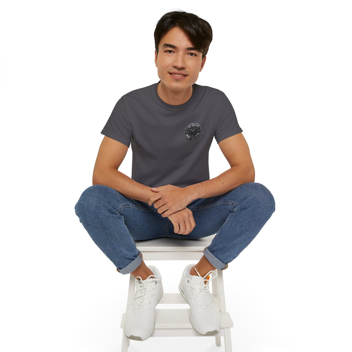 Surf Club Pocket Tee — Retro Wave Logo Cotton T-Shirt