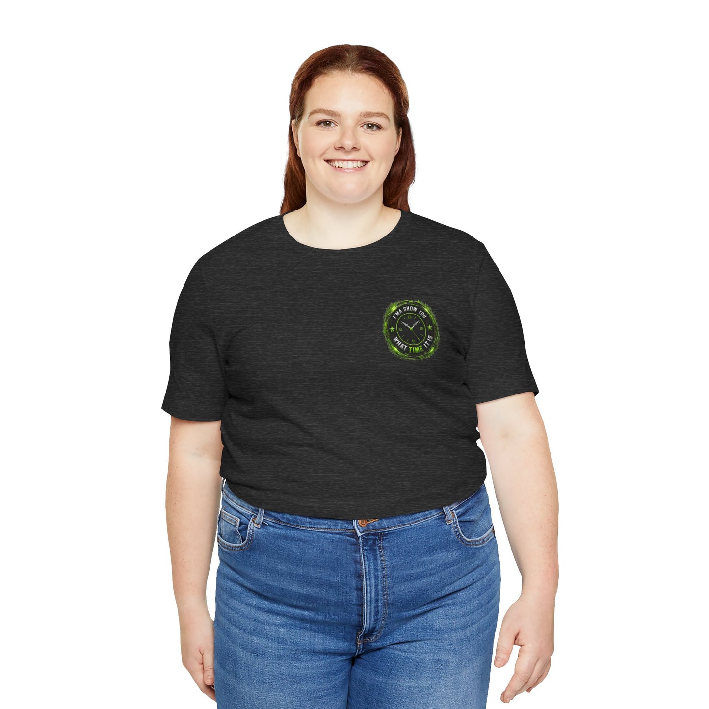 T‑Shirt — Green Camo Tactical Clock Logo Tee