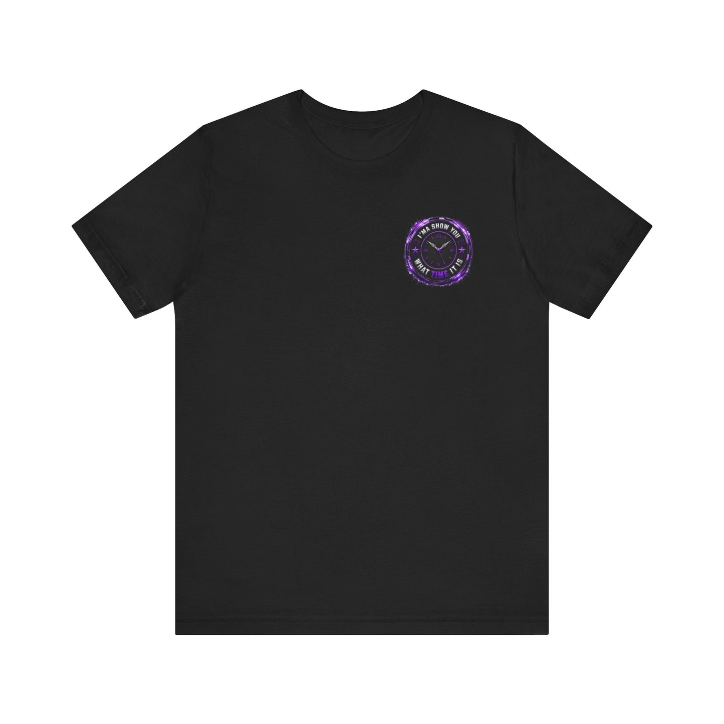 Pocket Cosmic Clock Tee — "Time to Glow" Graphic T‑Shirt