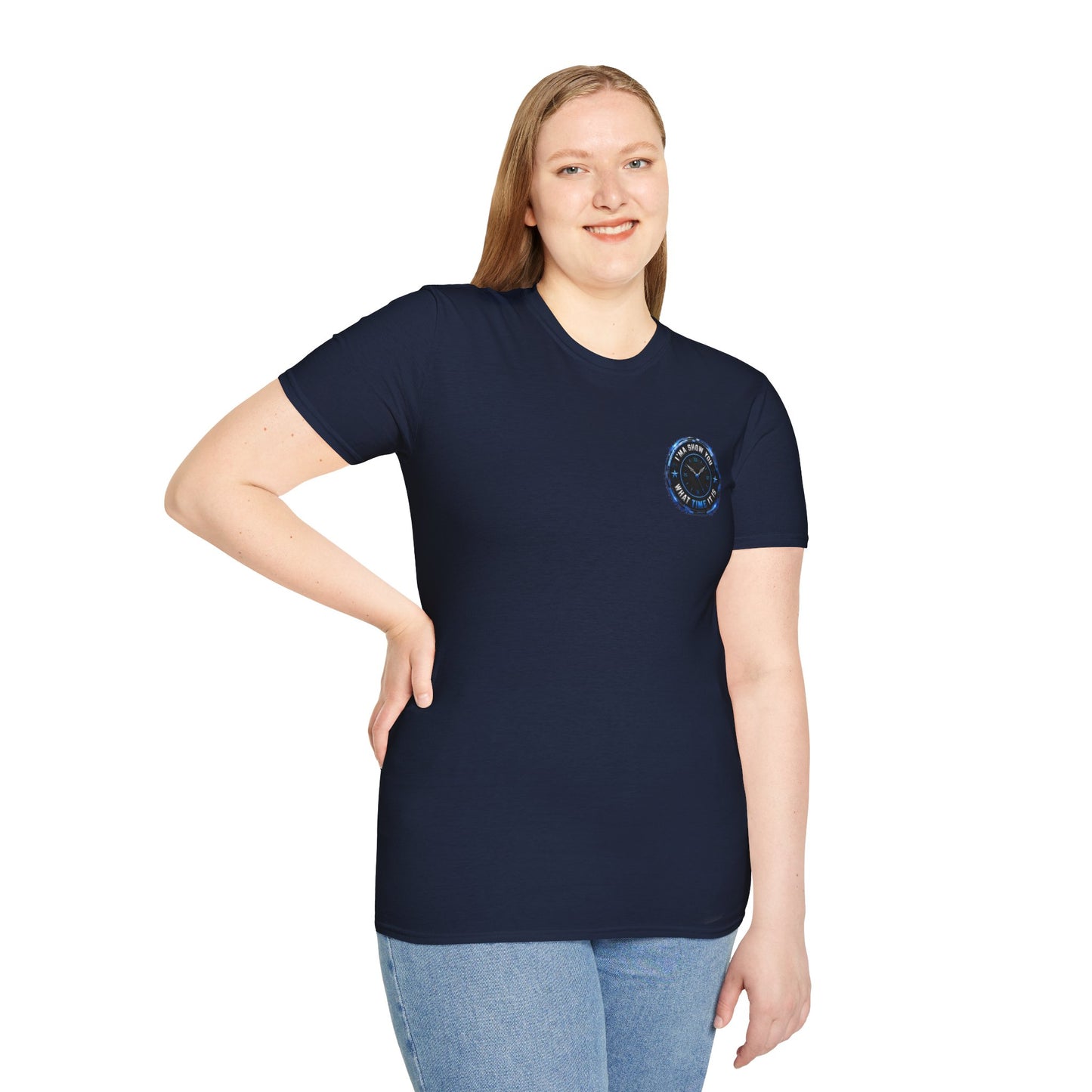 Vintage Compass Badge T-Shirt — "Take Your Time" Minimal Travel Tee
