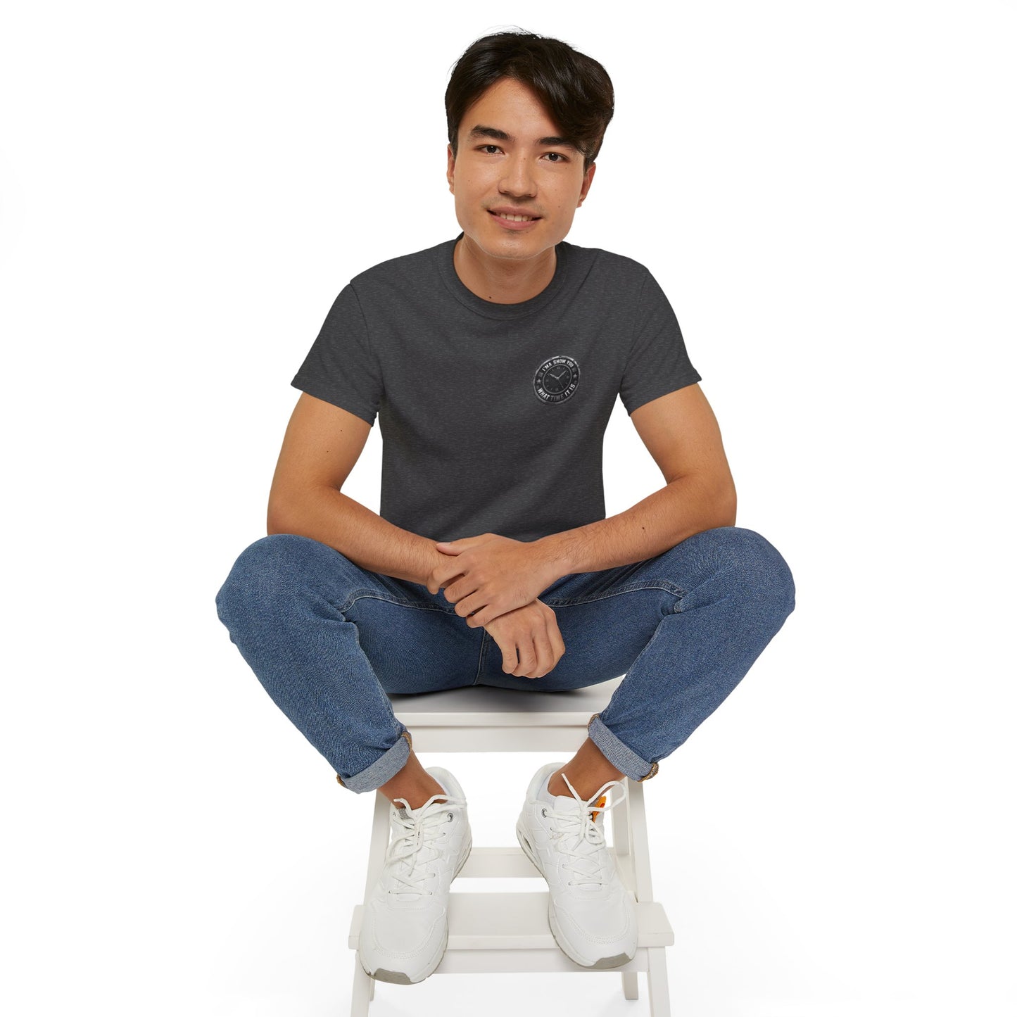 Surf Club Pocket Tee — Retro Wave Logo Cotton T-Shirt