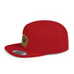 Snapback Hat — Gold Seal Clock Logo Flat Bill Cap