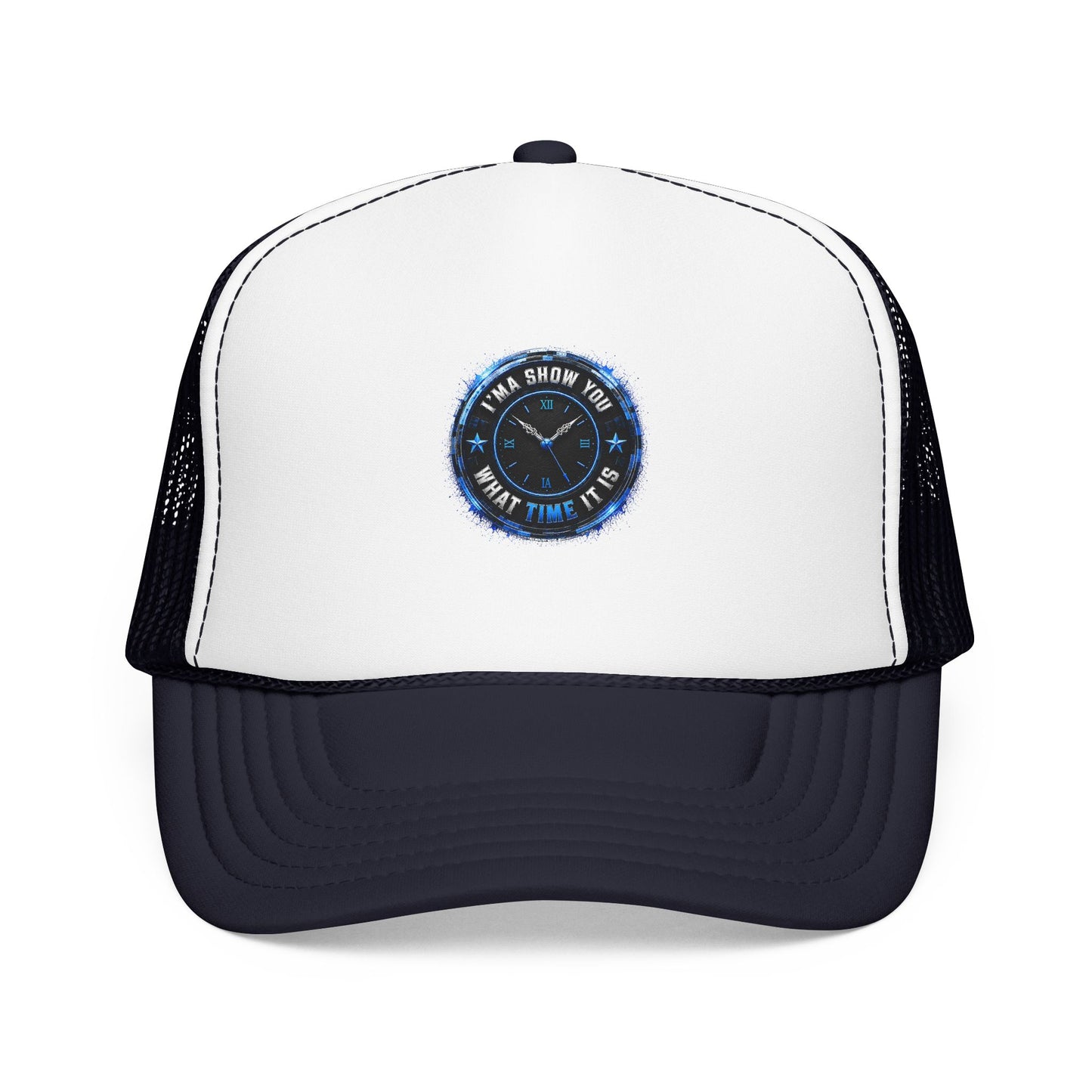 Retro 'Time Is What Time It Is' Foam Trucker Hat