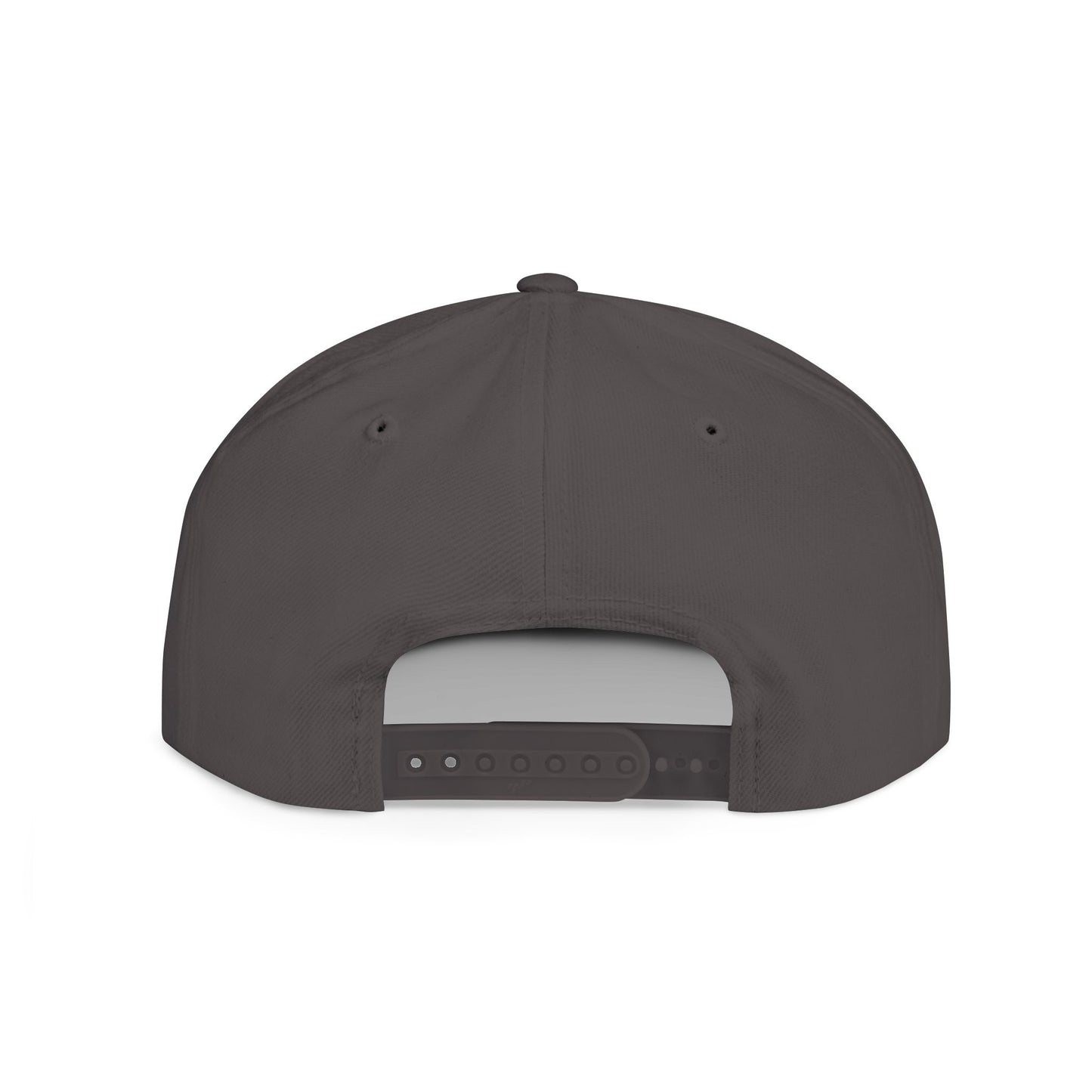 Snapback Hat — Gold Seal Clock Logo Flat Bill Cap