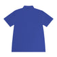 Men's Sport Polo — Blue Compass Badge Performance Golf Shirt