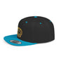 Snapback Hat — Gold Seal Clock Logo Flat Bill Cap